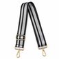 Black & Silver Metallic Adjustable Purse Strap