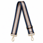 Navy, White & Gold Metallic Adjustable Purse Strap