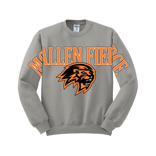 Fierce - Vintage Varsity - Crewneck - Grey