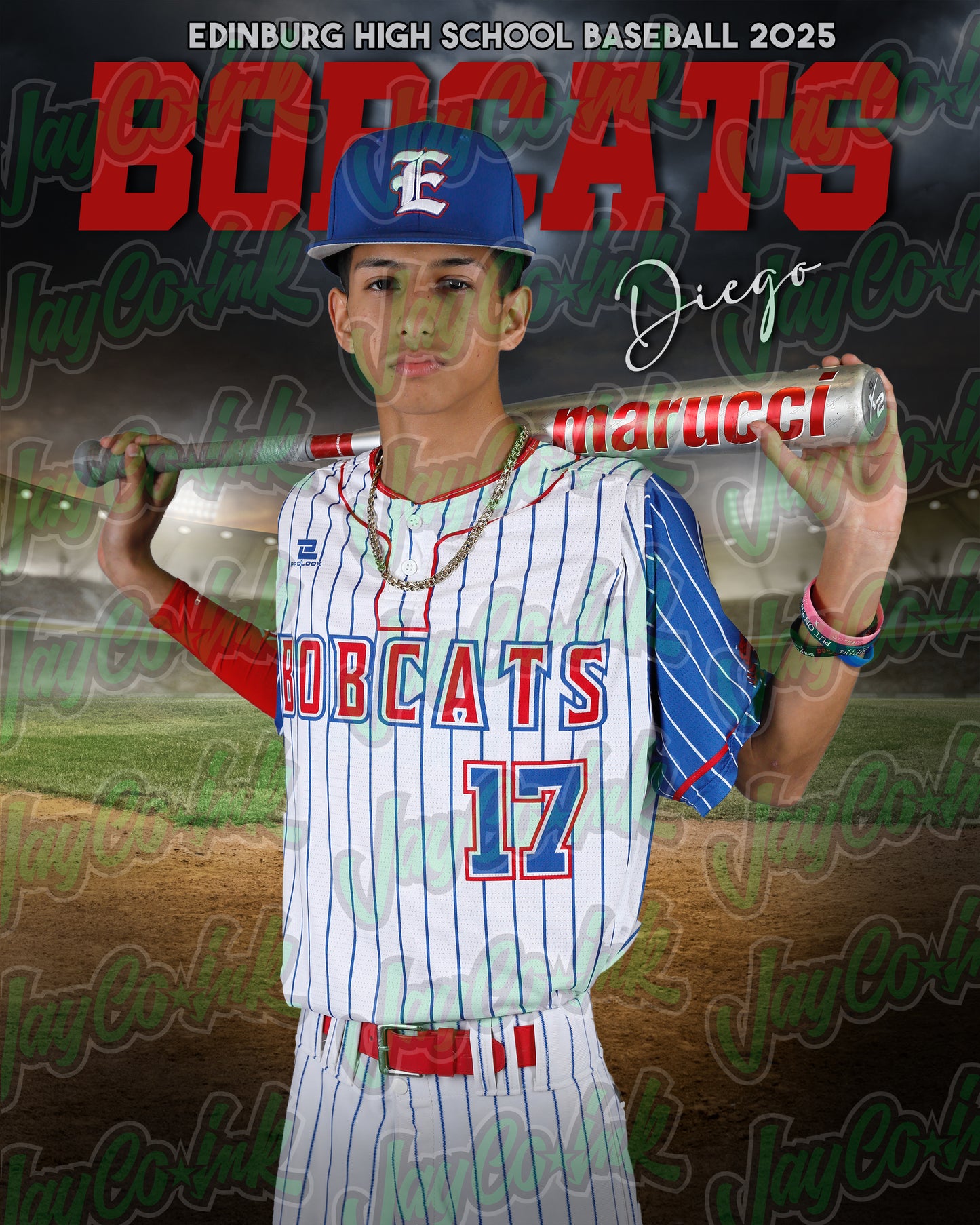 Edinburg Baseball - Diego #17
