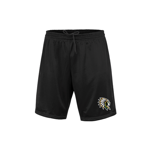 Nikki Rowe "Warrior Head" - Mesh Shorts - Black