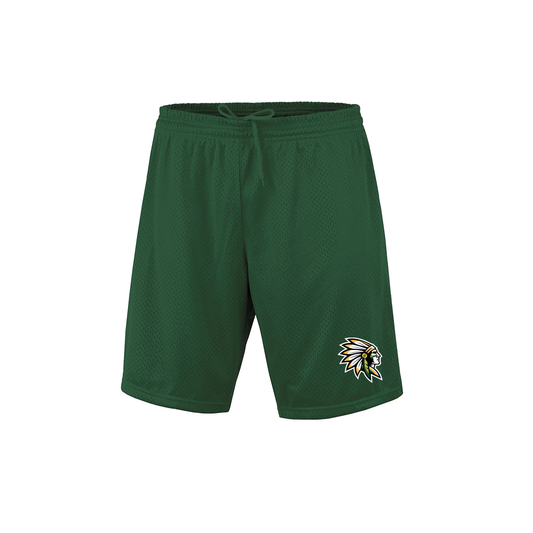 Nikki Rowe "Warrior Head" - Mesh Shorts - Green