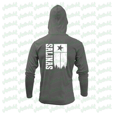 Sharyland North Football - Hooded Long Sleeve - Grey