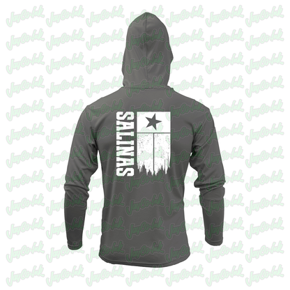 Sharyland North Football - Hooded Long Sleeve - Grey