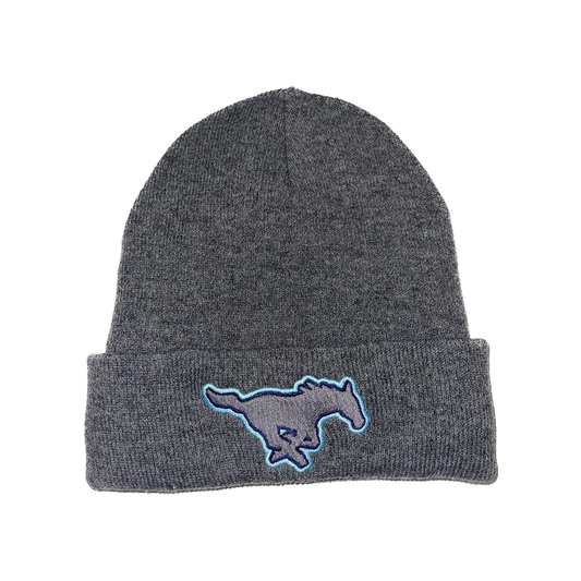 Grey On Grey Mustang Beanie