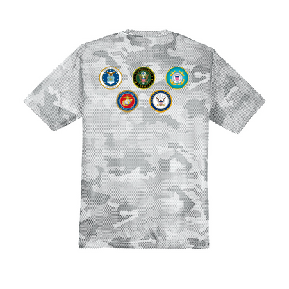 White - Sharyland Pioneer - Military Appreciation Volleyball Shirt