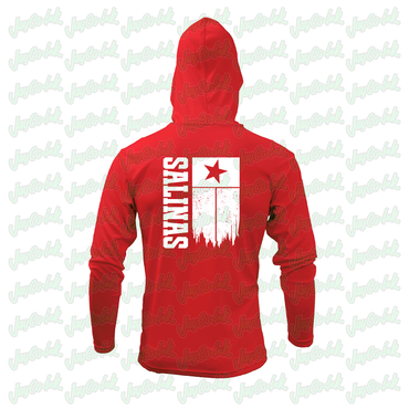 Sharyland North Football - Hooded Long Sleeve - Red