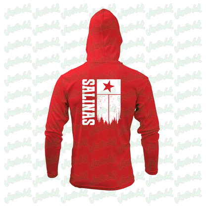 Sharyland North Football - Hooded Long Sleeve - Red
