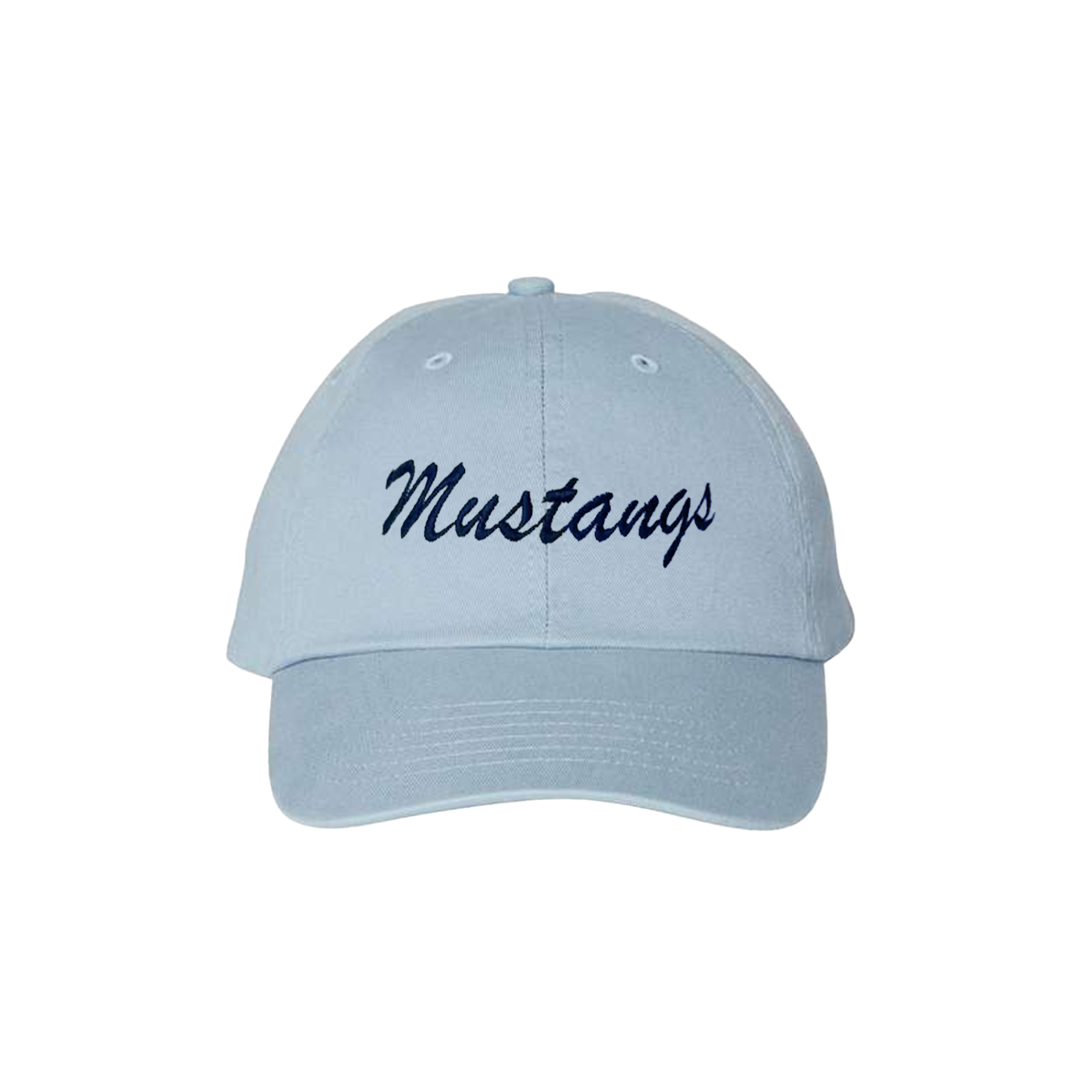 Memorial Mustang Dad Cap - Light Blue