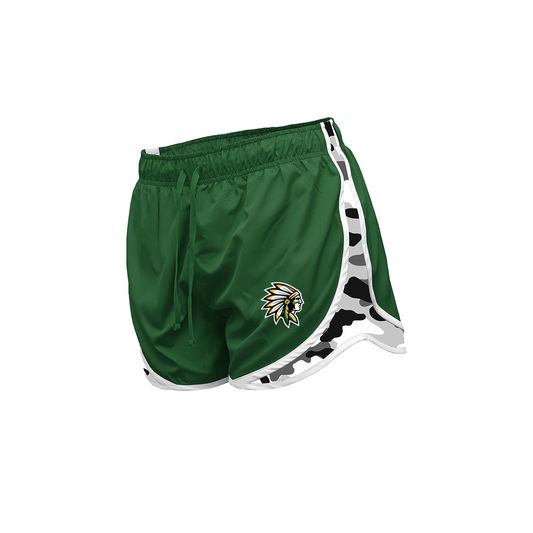 Nikki Rowe "Warrior Head" - Camo Running Shorts