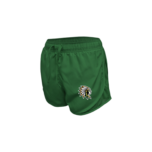 Nikki Rowe "Warrior Head" - Running Shorts - Green