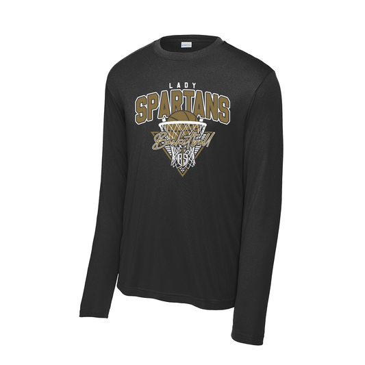 Lady Spartans Basketball - Fan Shirt - Long Sleeve - Black