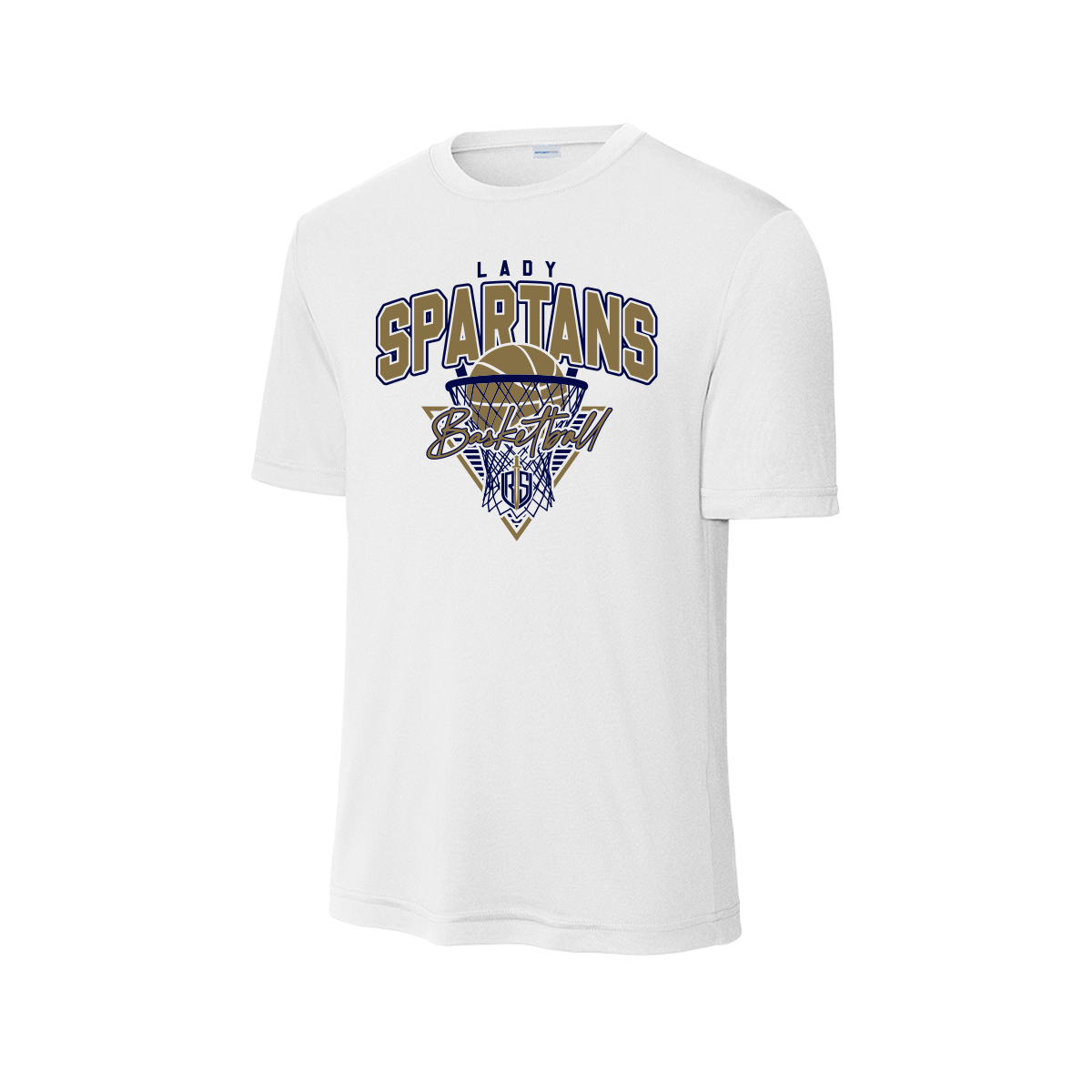 Lady Spartans Basketball - Fan Shirt - Short Sleeve - White