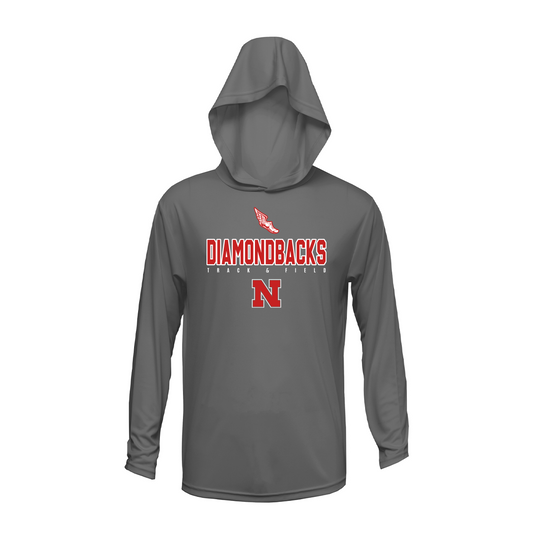 Sharyland North Track & Field 2026 - Fan Shirt - Dry Fit - Hooded Long Sleeve