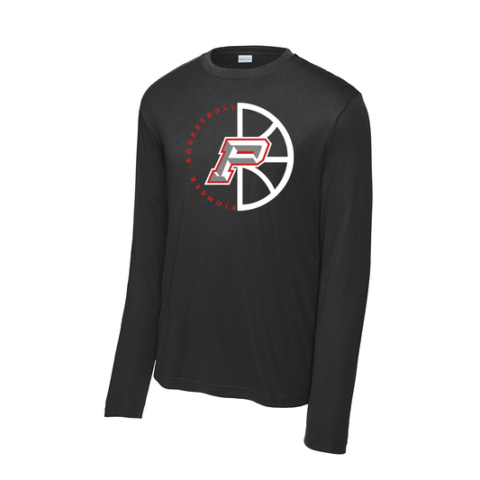 Sharyland Pioneer Basketball 2025-2026 - Fan Shirt - Long Sleeve - Black (Varsity Fans)