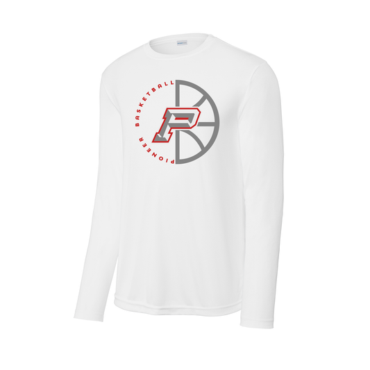 Sharyland Pioneer Basketball 2025-2026 - Fan Shirt - Long Sleeve - White (Varsity Players)