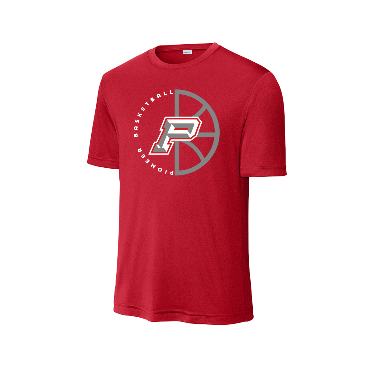 Sharyland Pioneer Basketball 2025-2026 - Fan Shirt - Short Sleeve - Red (JV Dark & Light Fans & Players)