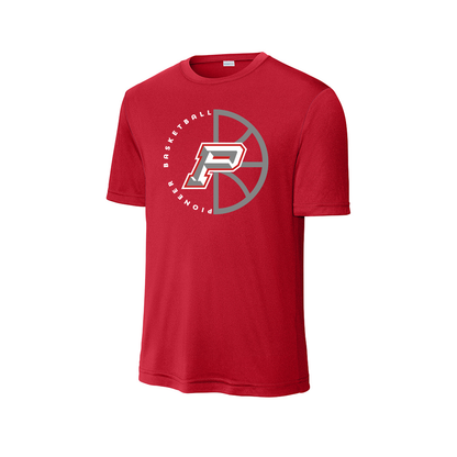 Sharyland Pioneer Basketball 2025-2026 - Fan Shirt - Short Sleeve - Red (JV Dark & Light Fans & Players)