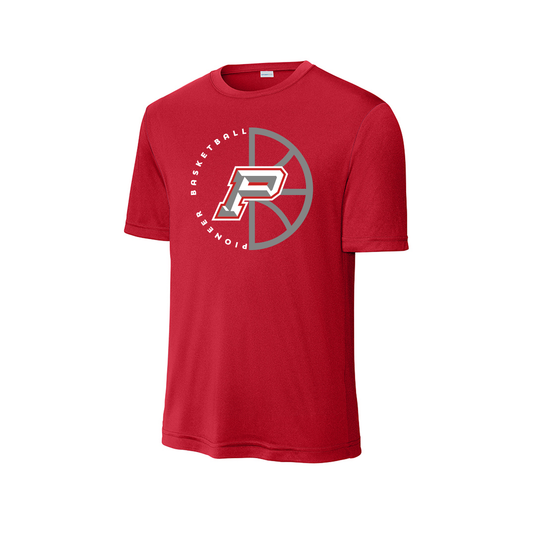 Sharyland Pioneer Basketball 2025-2026 - Fan Shirt - Short Sleeve - Red (JV Dark & Light Fans & Players)
