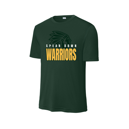 Nikki Rowe “Spear Down Warriors” Tee - Dri-Fit Short sleeve - Green