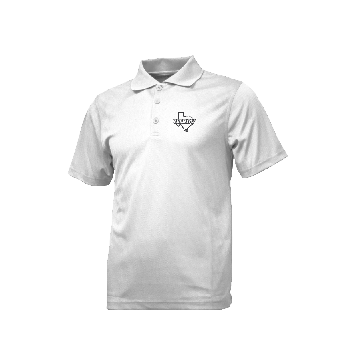 UTRGV Black Texas Logo - Men's White Polo