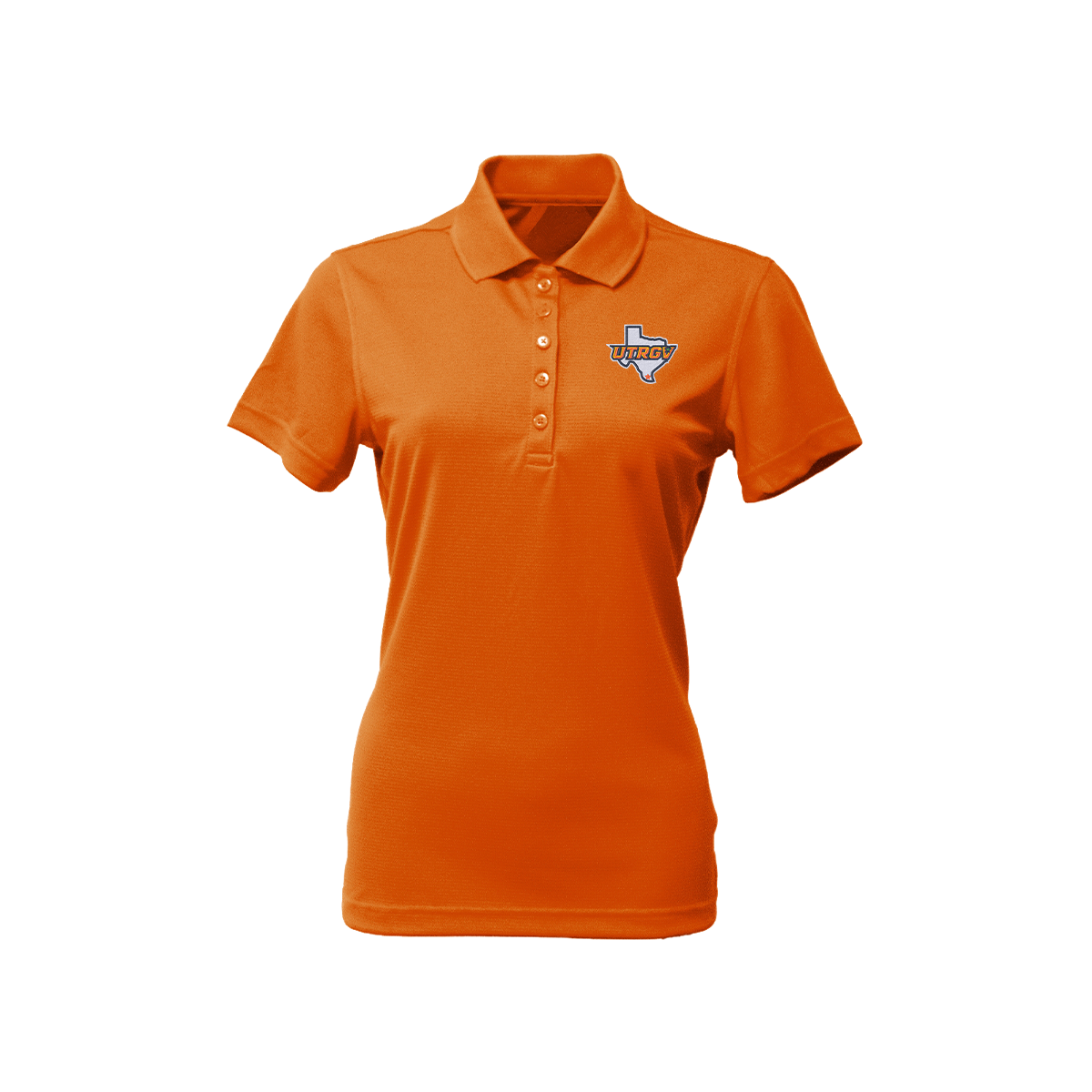 UTRGV Texas Logo - Women's Orange Polo