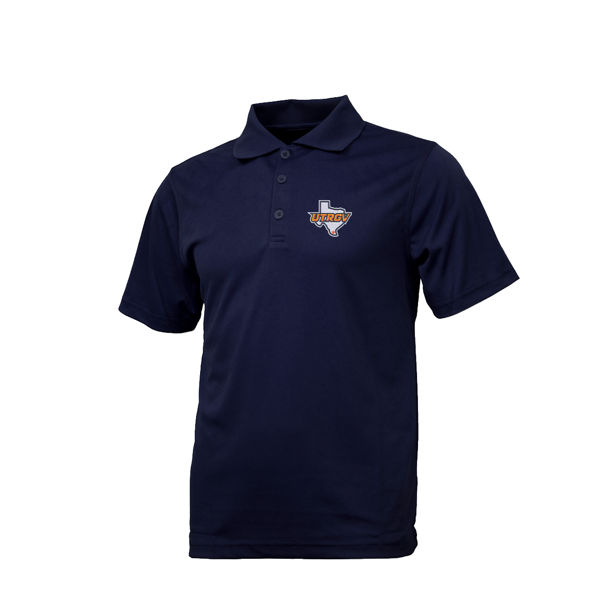 UTRGV Texas Logo - Men's Navy Polo