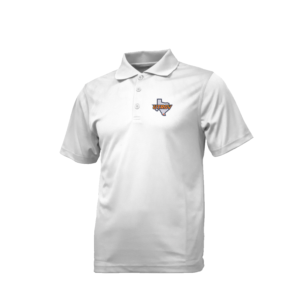 UTRGV Texas Logo - Men's White Polo