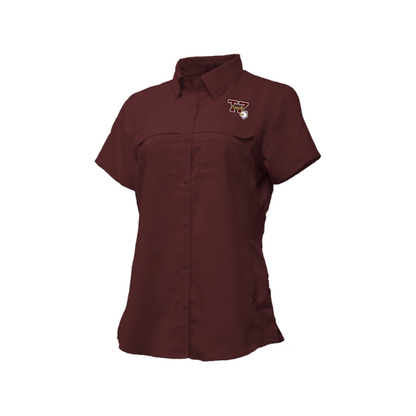 Thigpen Zavala - Women's Fishing Shirt - Maroon