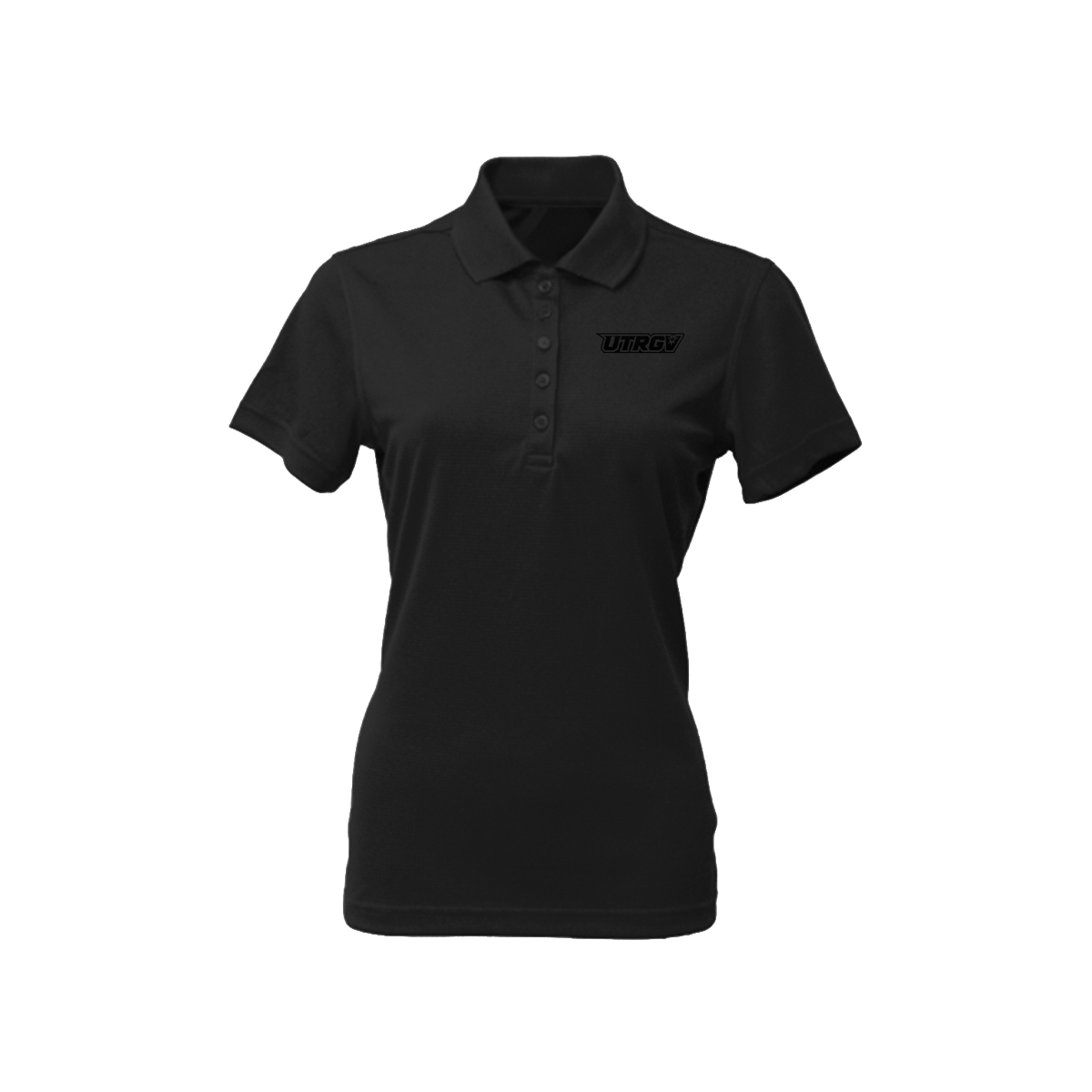 UTRGV Black Primary Logo - Women's Black Polo