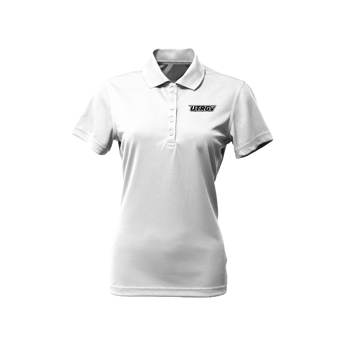 UTRGV Black Primary Logo - Women's White Polo
