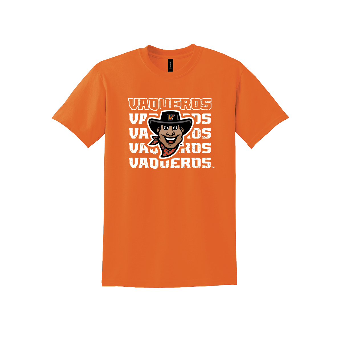 UTRGV Stacked Type (Mascot) - Orange T-shirt