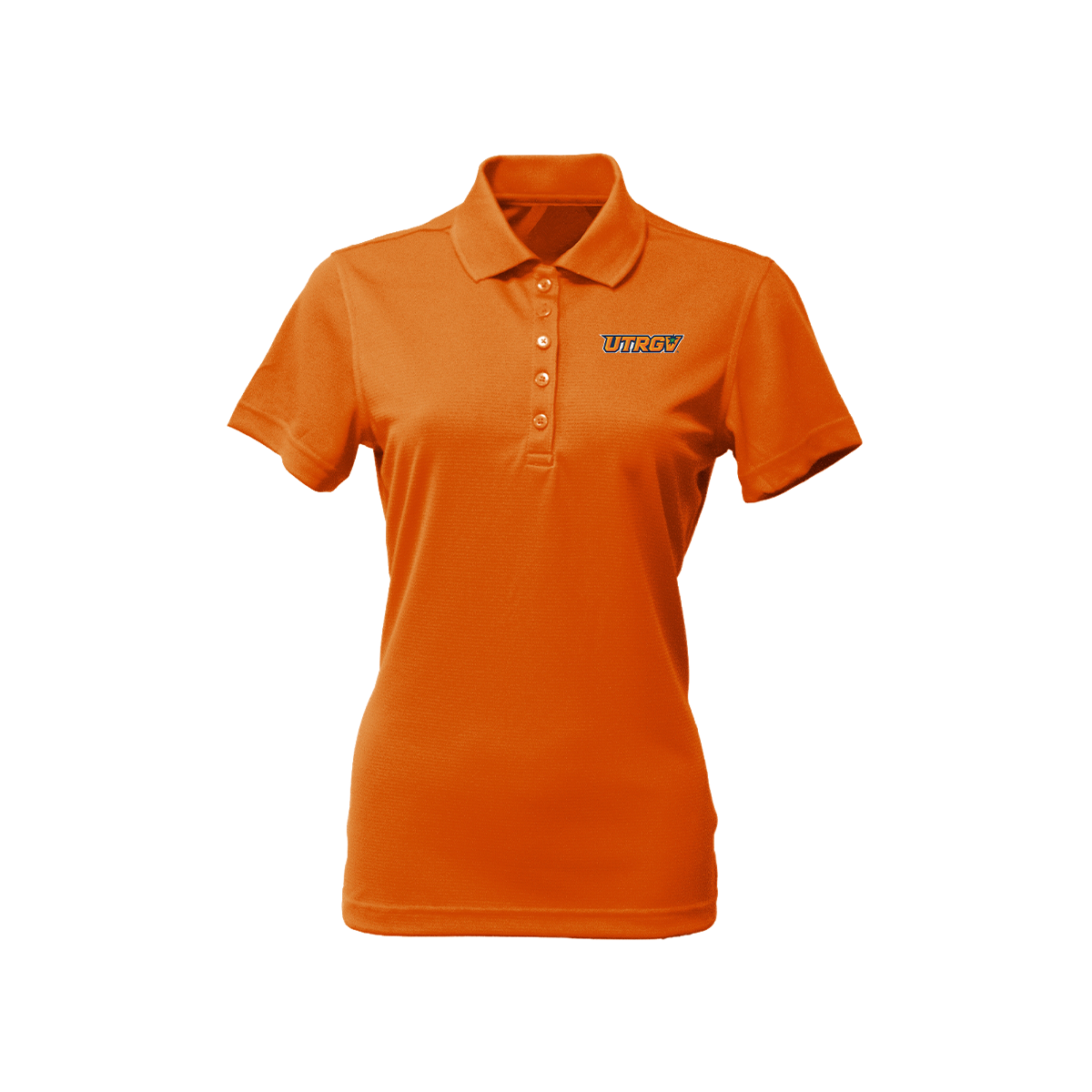 UTRGV Primary Logo - Women's Orange Polo