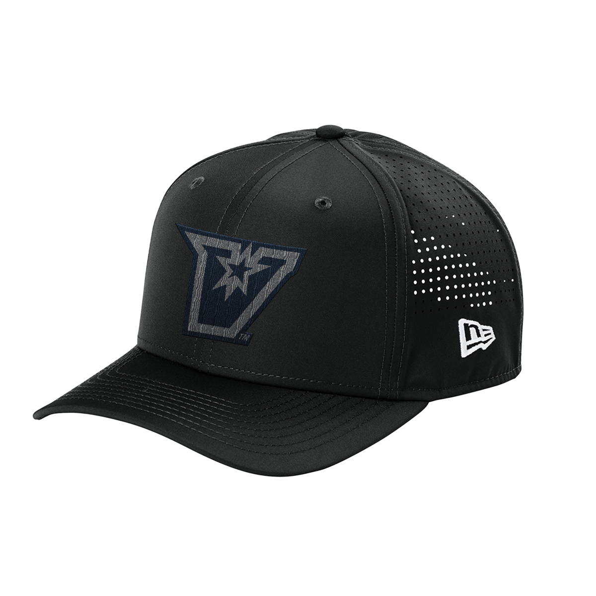 UTRGV Black New Era Cap Navy/Grey V Logo