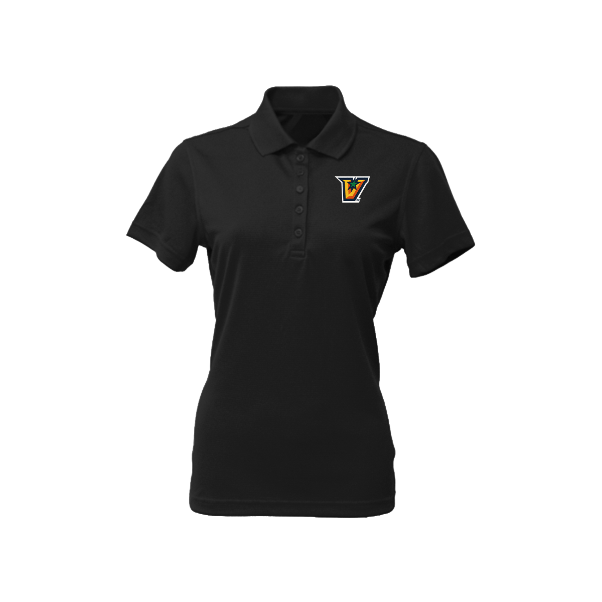 UTRGV V Logo - Women's Black Polo