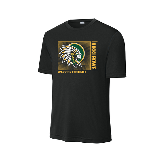 Nikki Rowe “Warrior Football Square” Tee- Drifit Short sleeve