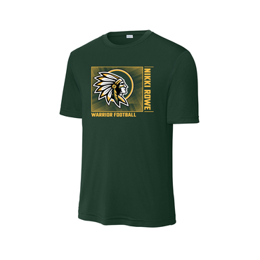 Nikki Rowe “Warrior Football Square” Tee- Drifit Short sleeve