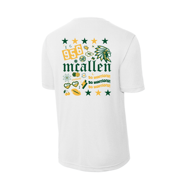 Nikki Rowe “956 McAllen” Tee - Dri-Fit Short sleeve - White