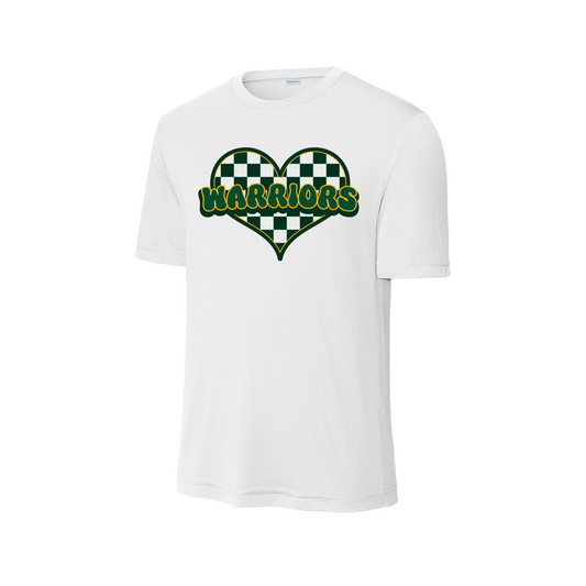 Nikki Rowe "Warriors Heart” Tee - Dri-Fit Short sleeve - White