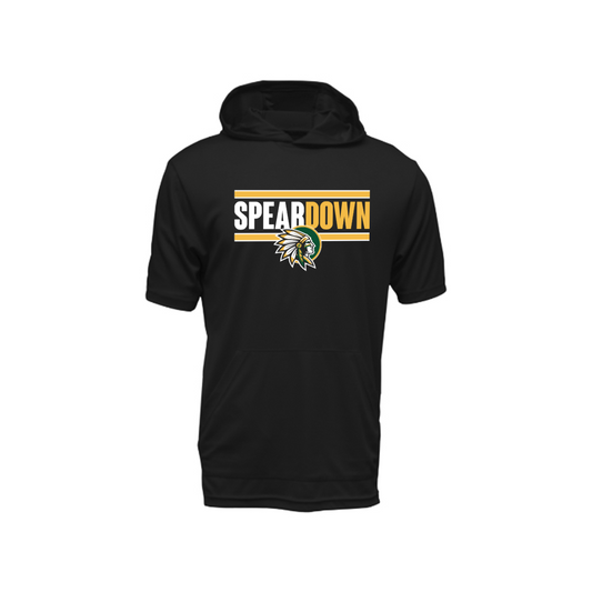 JayCo X-TeK "Spear Down" Hooded Dri-Fit Shirt - Black