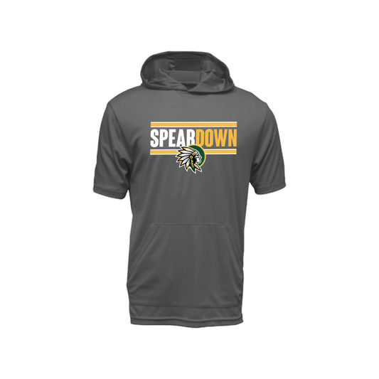 JayCo X-TeK "Spear Down" Hooded Dri-Fit Shirt - Grey