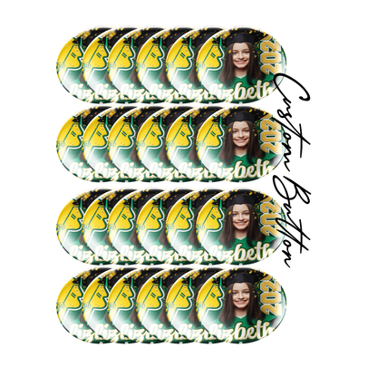 Custom Graduation Photo Button – 3”