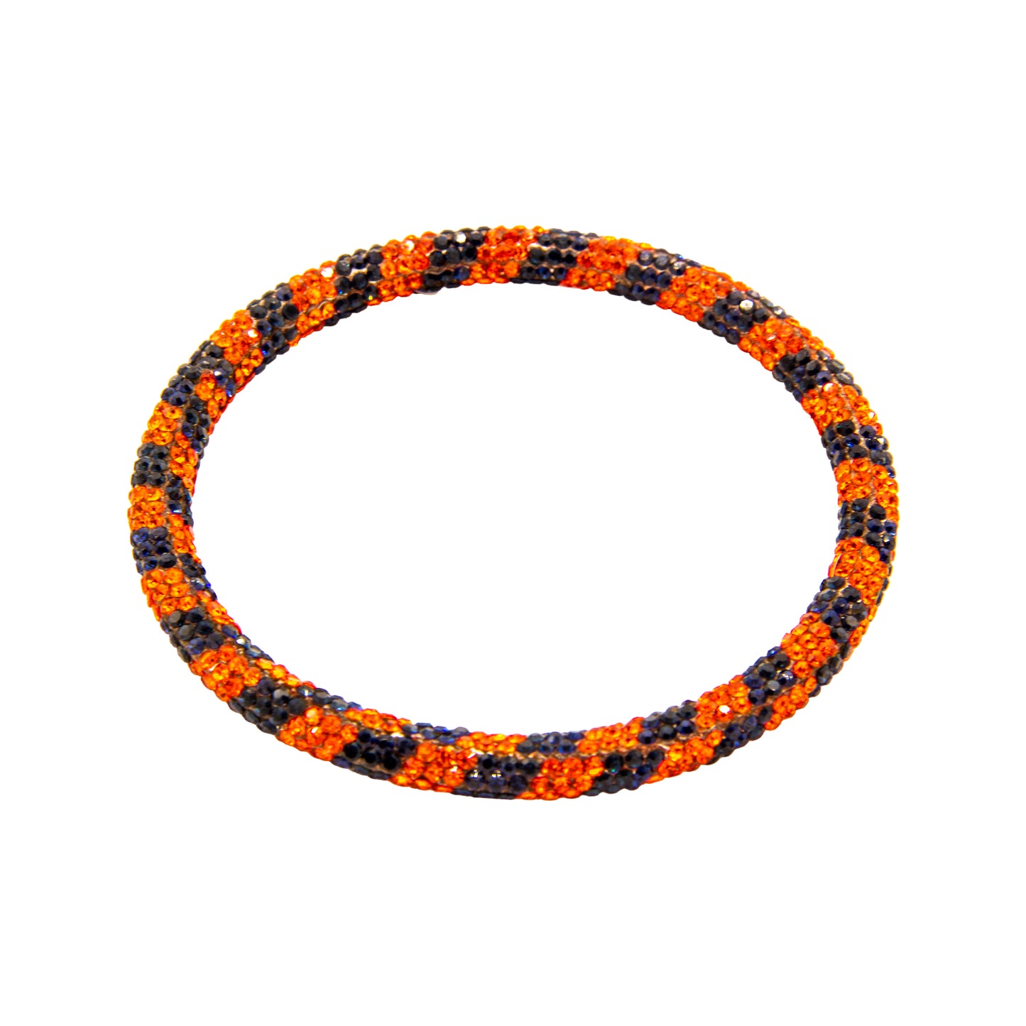 Orange & Navy Sparkle Bracelet