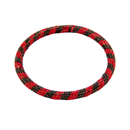 Red & Black Sparkle Bracelet
