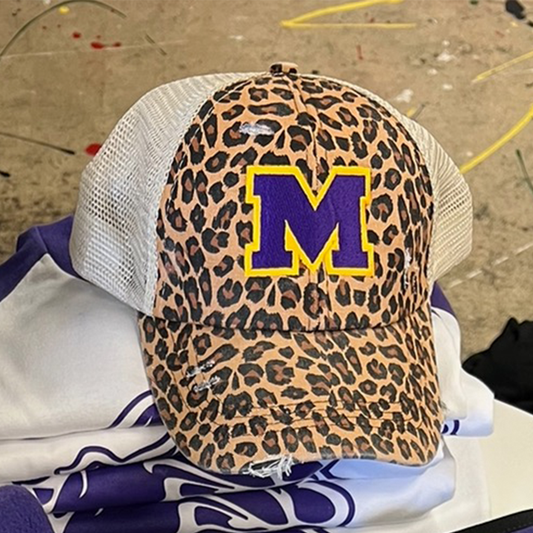 McHi Leopard ponytail cap